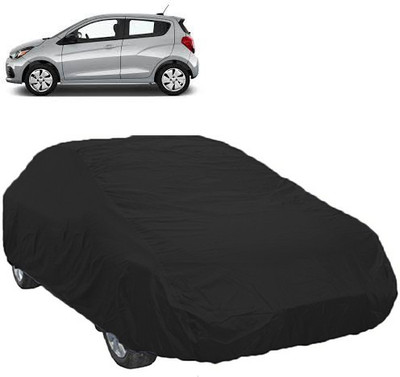 A+ RAIN PROOF Car Cover For Chevrolet Spark (Without Mirror Pockets)(Black)