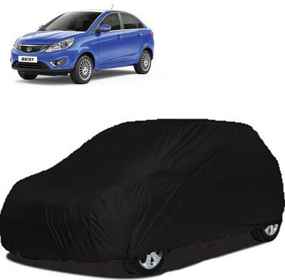 A+ RAIN PROOF Car Cover For Tata Zest (Without Mirror Pockets)(Black)