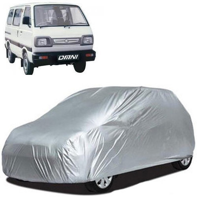 A+ RAIN PROOF Car Cover For Maruti Suzuki Omni (Without Mirror Pockets)(Silver)