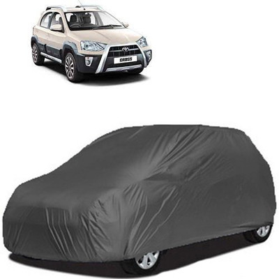 A+ RAIN PROOF Car Cover For Toyota Etios Cross (Without Mirror Pockets)(Grey)