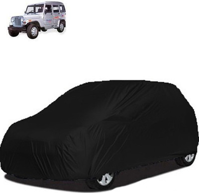 A+ RAIN PROOF Car Cover For Mahindra Marshal (Without Mirror Pockets)(Black)