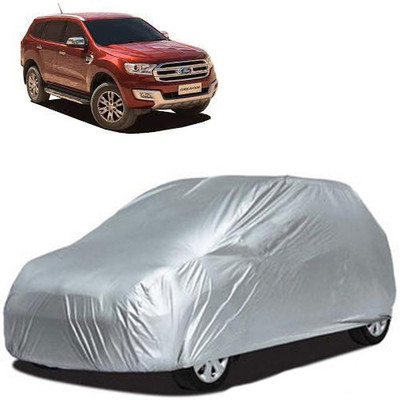 A+ RAIN PROOF Car Cover For Ford Endeavour (Without Mirror Pockets)(Silver)