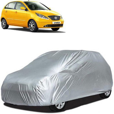 A+ RAIN PROOF Car Cover For Tata Vista Tech (Without Mirror Pockets)(Silver)