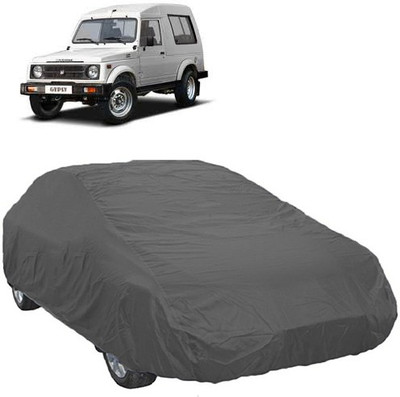 A+ RAIN PROOF Car Cover For Maruti Suzuki Gypsy (Without Mirror Pockets)(Grey)
