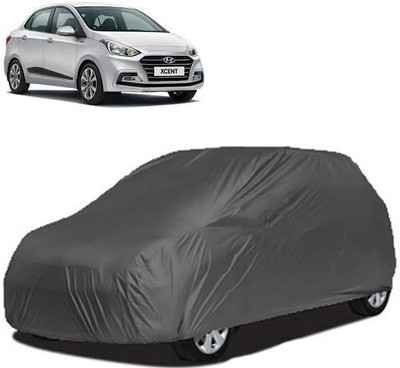 A+ RAIN PROOF Car Cover For Hyundai Xcent (Without Mirror Pockets)(Grey)