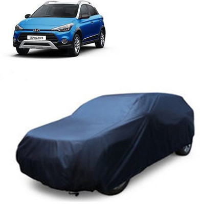A+ RAIN PROOF Car Cover For Hyundai i20 Active (Without Mirror Pockets)(Blue)
