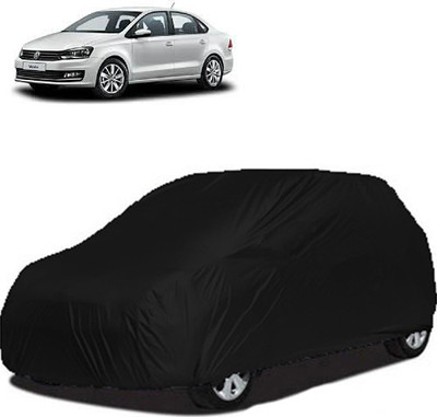 A+ RAIN PROOF Car Cover For Volkswagen Vento (Without Mirror Pockets)(Black)