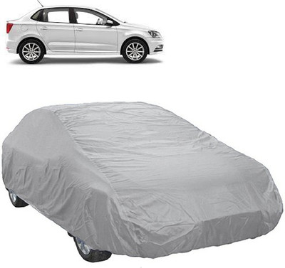 A+ RAIN PROOF Car Cover For Volkswagen Ameo (Without Mirror Pockets)(Silver)