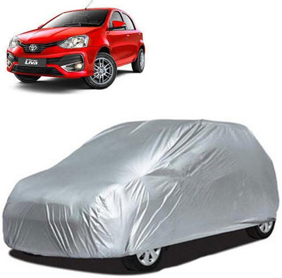 A+ RAIN PROOF Car Cover For Toyota Etios Liva (Without Mirror Pockets)(Silver)