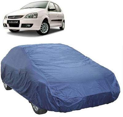 A+ RAIN PROOF Car Cover For Tata Indica V2 (Without Mirror Pockets)(Blue)