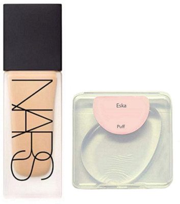 

eska Silicon Puff, Nars Liquid Foundation(Set of 2)