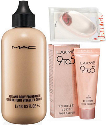 

tiara silicon puff, Face & Body Foundation , Weightless mousse Foundation(Set of 3)