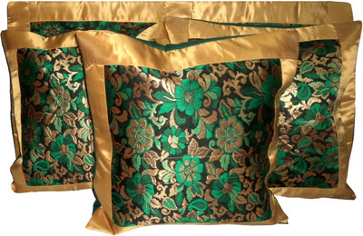 

Design Willa Floral Cushions Cover(Pack of 5, 41 cm*41 cm, Green)