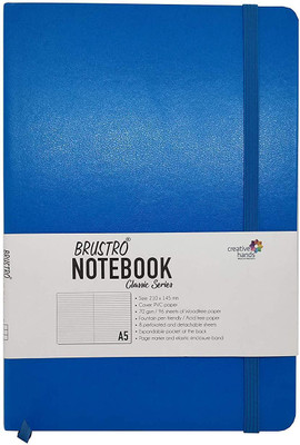 BRuSTRO Classic Series A5 Note Book Ruled 96 Pages(Blue)
