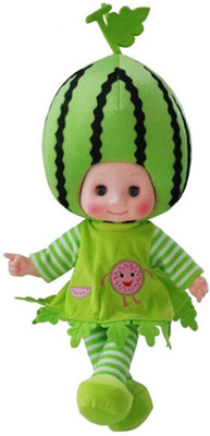 

TALKING GANESHA Rhymes Singing Fruit/Vegetable Doll with Touch Sensors (40 cms)(Watermelon)(Multicolor)