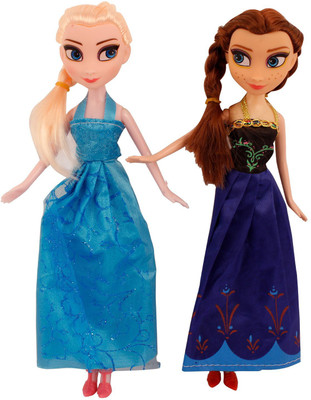 

Sheny Frozen Girls Dolls - Princess Elsa & Princess Anna Doll(Multicolor)