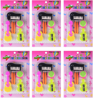 

Prime Eraser Set For School Use Student, Return Gift For Birthday, Pack Of 1 Eraser(Multicolor)