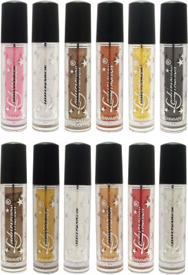 

Lady Fashion Shimmer Glow Eye Shadow Roll On (Pack of 12) 24 g(Red, Pink, Silver, White, Orange, Golden, Copper, Yellow, Grey, Brown)