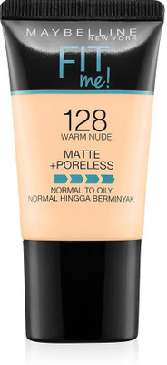 

Maybelline Fit Me Matte+Poreless Liquid Foundation Tube, 128 (WARM NUDE) Foundation(WARM NUDE)