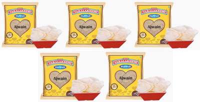 

Varalakshmi Ajwain Flavoured 100 Grams Sabudana Pappad Pack of 5 500 g(Pack of 5)