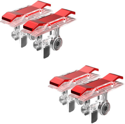 

ReTrack SET OF 2PC E9 Game Controller - Quick button handle Sensitive Shoot and Aim Fire Buttons L1R1 Trigger Buttons for PUBG Gaming Accessory Kit(Red, For Android, iOS)