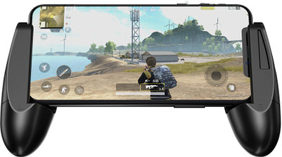 

LIFEMUSIC Mobile Game Controller, Gaming Grip Remote Control Compatible with PUBG/Fortnite/Knives Out/Rules of Survival, Cell Phone Joystick Holder for iOS and Android Gaming Accessory Kit(Black, For iOS, Android)