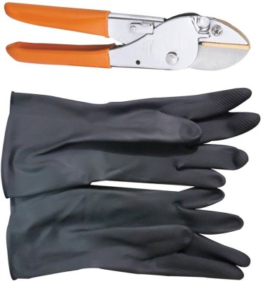 JetFire Flemingo Cutter & Black Multipurpose Gloves Garden Tool Kit(2 Tools)