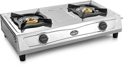 

Sunflame Shakti DX Steel Manual Gas Stove(2 Burners)