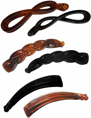 

New Arihant Traders Premium Quality Banana Set for Women & Girls Hair Claw, Hair Clip, Hair Accessory Set, Banana Clip, Back Pin(Multicolor)