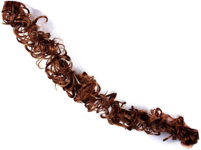 

Confidence Synthetic Curly Extension For Women And Girls, Frill For Styling, Messy Bun Extensions For Women, Ponytail Accessories, Dark Brown, Pack Of 1 Hair Extension