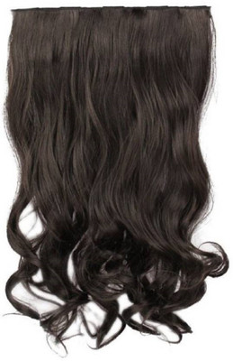 

Iyaan Curly Synthetic Extensions 24 inches Long (Dark Brown) Hair Extension