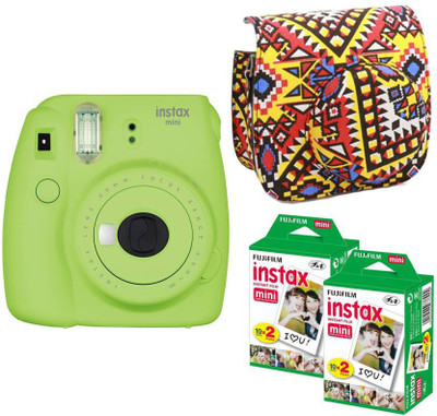 

Fujifilm Mini 9 Lime Green With Bohemia Case and 40 Shots Instant Camera(Green)
