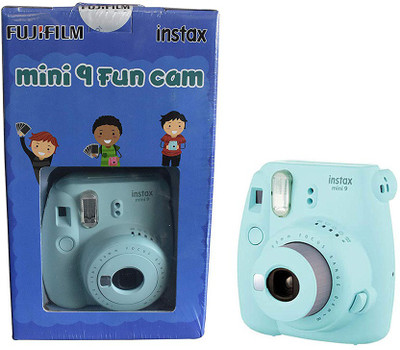 

Fujifilm Instax Mini 9 Fun Cam with film (Ice Blue) Instant Camera(Blue)