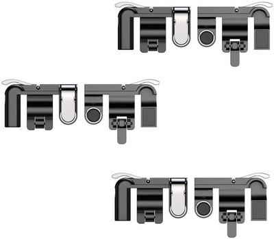 

ROQ Set of 3 Pubg Sensitive Shoot/aim Buttons L1 R1 Trigger Mobile Game Controller For Andriod & Ios Joystick(Black, For Mac OS)