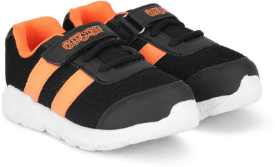 

Miss & Chief Boys & Girls Velcro Running Shoes(Black, Black orange