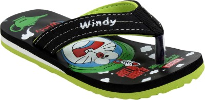 

WINDY Boys & Girls Slip On Slipper Flip Flop(Black