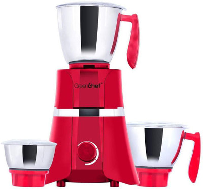 

Greenchef Flen 750 Mixer Grinder(Ref, 3 Jars)