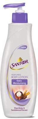 

Santoor perfumed extra moisturizing shea butter body lotion(250ml)(250 ml)