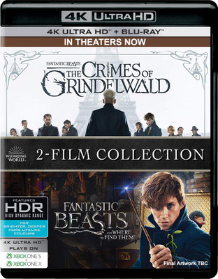 

Fantastic Beasts 2 Movies Collection - Fantastic Beasts & Where to Find Them + Fantastic Beasts: The Crimes of Grindelwald (4K UHD & HD)(4K(UHD) Blu-ray English)