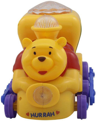 

MS Amaze Musical And Rotating Pooh Train For Kids With Flashing Lights & Music(Multicolor)