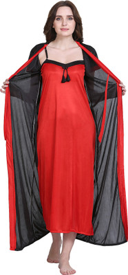 MARAMI Women Nighty Set(Red)