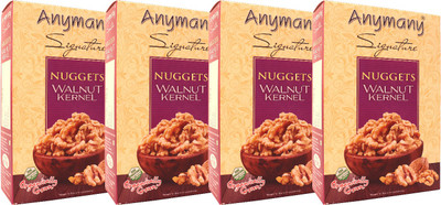 

Anymany Nuggets Walnut Kernels 250g (Pack of 4) Walnuts(1 kg, Box)