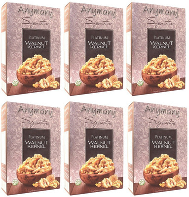 

Anymany Platinum Walnut Kernels 250g (Pack of 6) Walnuts(1500 g, Box)