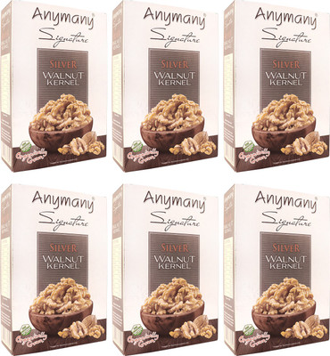 

Anymany Silver Walnut Kernels 250g (Pack of 6) Walnuts(1500 g, Box)