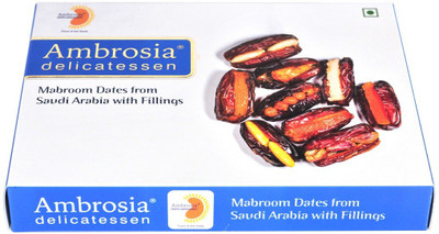 AMBROSIA DELICATESSEN MABROOM DATES FROM SAUDI ARABIA WITH FILLINGS(250 g, Box)