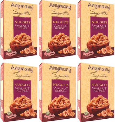 

Anymany Nuggets Walnut Kernels 250g (Pack of 6) Walnuts(1500 g, Box)