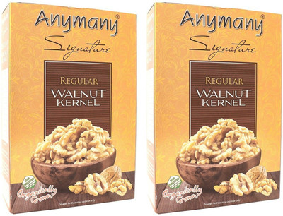 

Anymany Regular Walnut Kernels 250g (Pack of 2) Walnuts(500 g, Box)