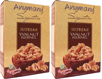 

Anymany Supreme Walnut Kernels 250g (Pack of 2) Walnuts(500 g, Box)
