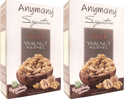 

Anymany Silver Walnut Kernels 250g (Pack of 2) Walnuts(500 g, Box)