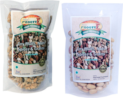 

FLUXYFROOTTR WALNUTS | PISTACHIOS | AKHROT , PISTA 250 GM POUCH EACH Walnuts, Pistachios(500 g, Pouch)